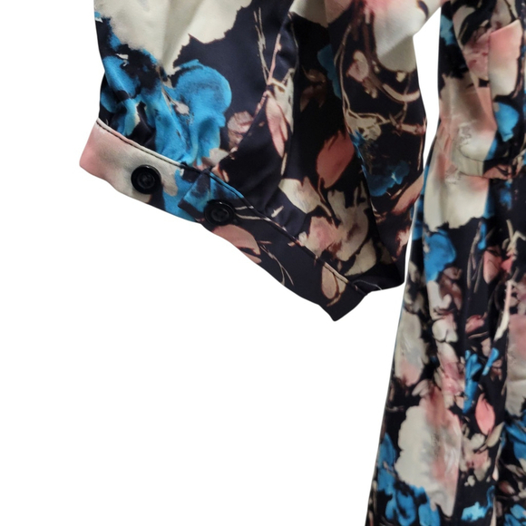 Torrid Women's Midi Floral Flare Long-Sleeves Dress Size 4 Excellent Condition - Picture 9 of 11